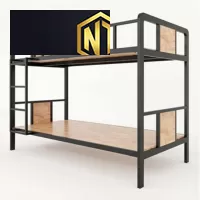 GIƯỜNG NGỦ TẦNG NGỌC THỊNH SẮT PHỦ MÀU